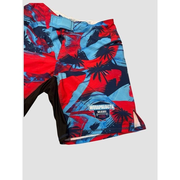 Born Primitive Shorts Size 32 Mens Athletic Stretch Pockets CrossFit 9" Miami - Picture 4 of 9